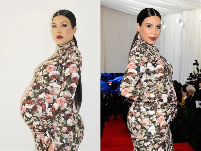 filmiii-Kourtney Kardashian Pays Tribute to Sister Kim with Iconic Maternity Met Gala Look for Halloween