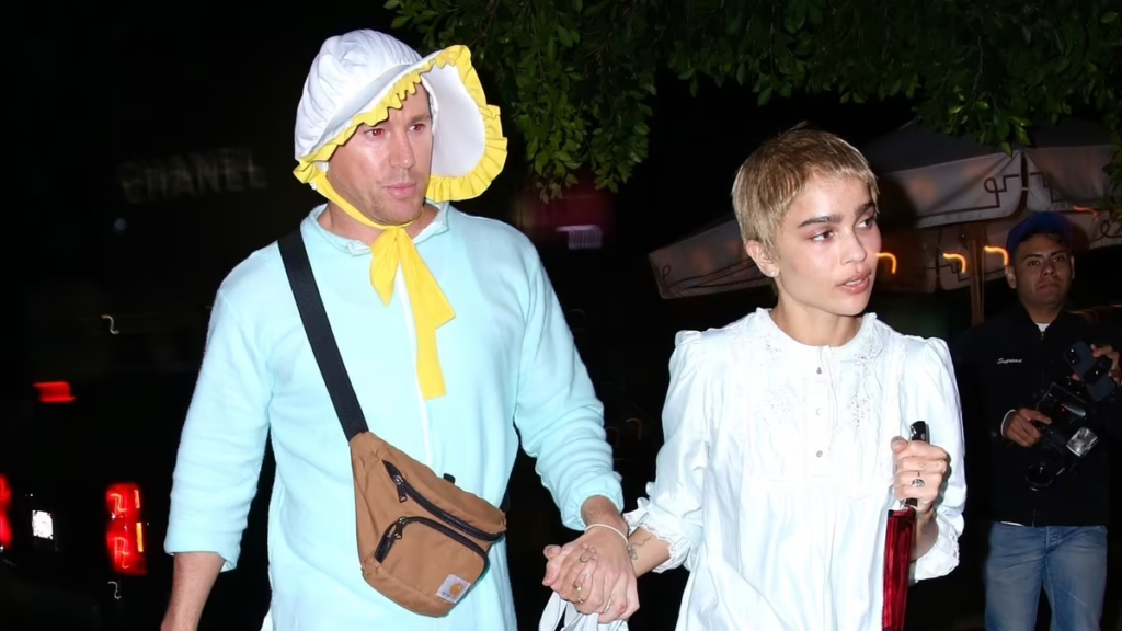 filmiii-Zoë Kravitz and Channing Tatum's Engagement Revealed at Star-Studded Halloween Party: A Love Story Unveiled