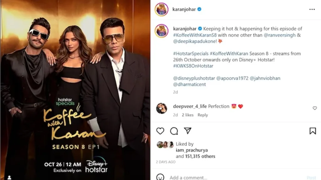 filmiii-Koffee With Karan Season 8: A Sip Of Bollywood's Latest Gossip, Starting With Ranveer And Deepika